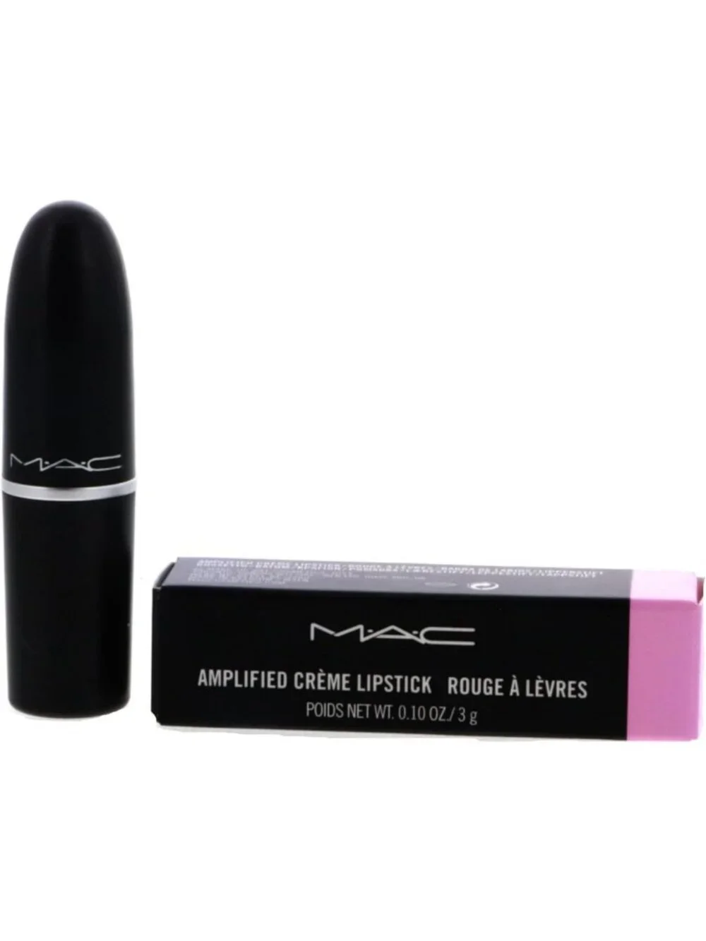 Vibrant Pink Amplified Creme Lipstick - Long-Lasting, Moisturizing Formula, 0.10